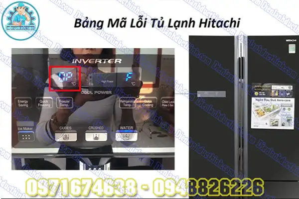 Tủ lạnh Hitachi nháy đèn 3 lần