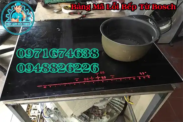 Bếp từ Bosch báo lỗi E