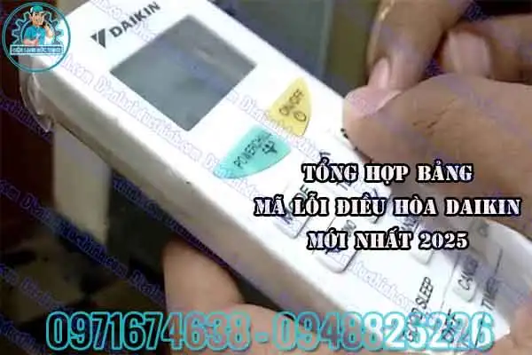Mã lỗi điều hòa Daikin nội địa