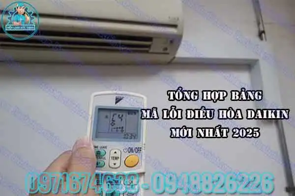 Mã lỗi điều hòa Daikin EA