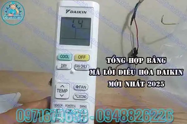 Check lỗi máy lạnh Daikin nội địa