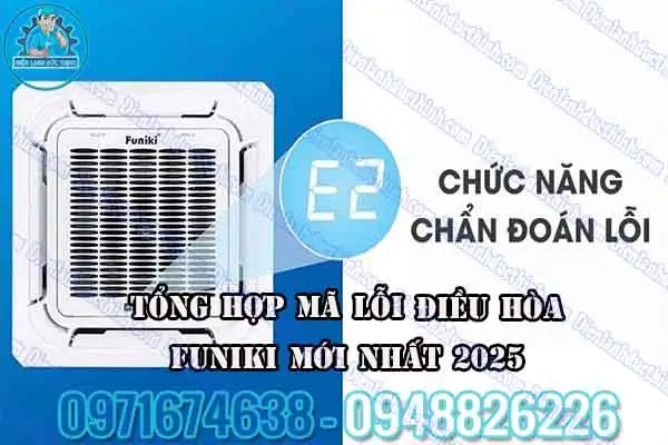 Mã lỗi điều hòa Funiki âm trần