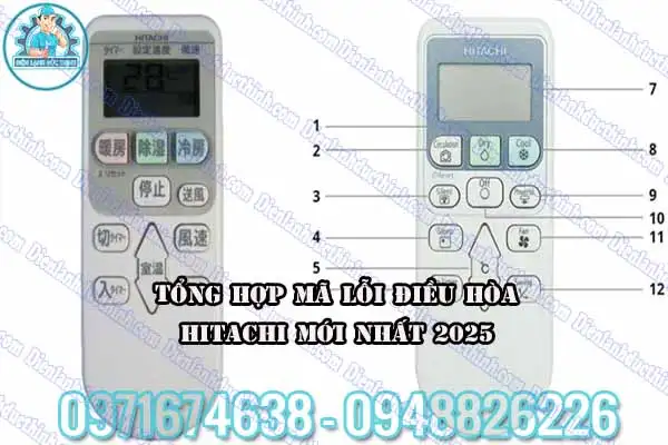 Mã lỗi máy lạnh Hitachi Inverter