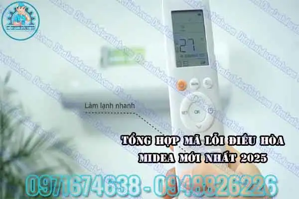 Mã lỗi máy lạnh Midea nháy đèn