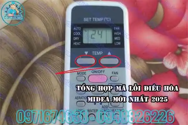 Máy lạnh Midea báo lỗi EH 03