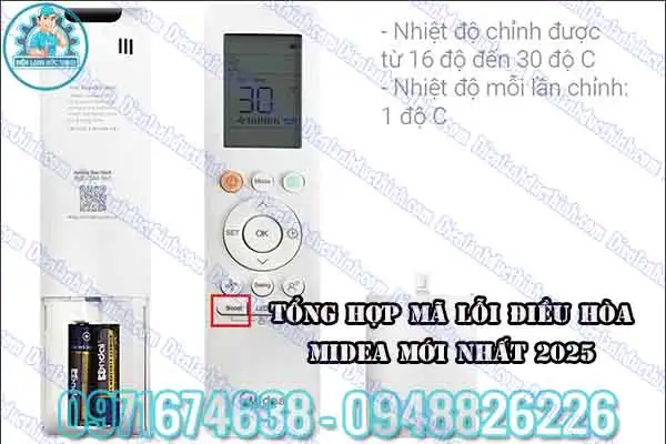 Máy lạnh Midea báo lỗi EL OC