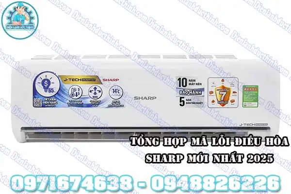 Mã lỗi máy lạnh Sharp chớp 3 đèn