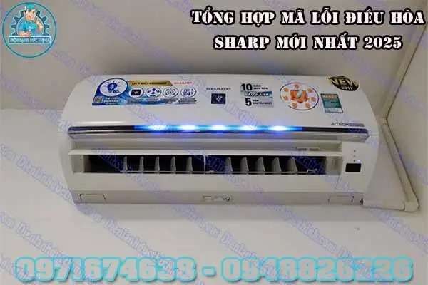 Mã lỗi máy lạnh Sharp chớp đèn 5 lần
