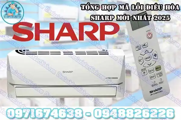 Mã lỗi máy lạnh Sharp chớp đèn 9 lần