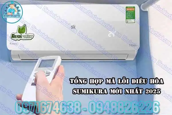 Reset điều khiển điều hòa Sumikura