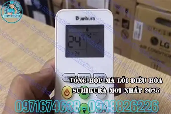 Bảng mã lỗi máy giặt Sumikura