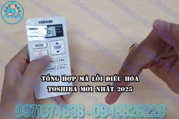Cách xóa mã lỗi máy lạnh Toshiba Inverter