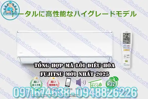 Mã lỗi điều hòa Fujitsu nội địa nháy đèn độ 4 lần