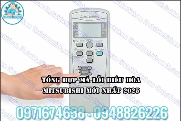 Bảng mã lỗi máy lạnh Mitsubishi âm trần