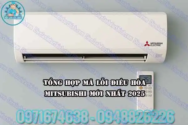 Mã lỗi điều hòa Mitsubishi Heavy âm trần