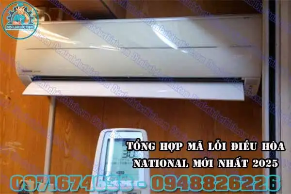 Mã lỗi điều hòa National nội địa nhật