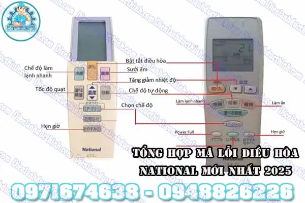 Lỗi H16 điều hòa National