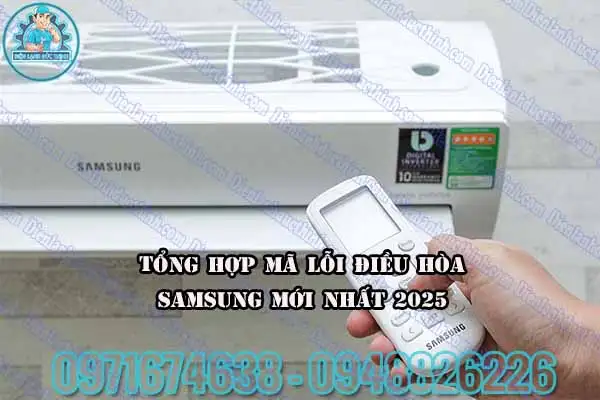 Mã lỗi máy lạnh Samsung ấm trần