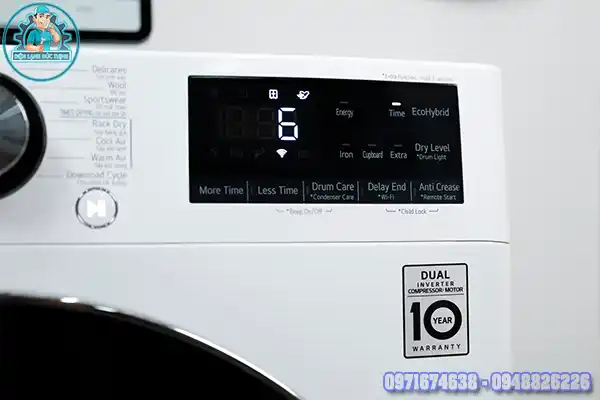 Máy sấy quần áo kêu tít tít liên tục