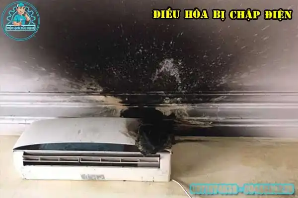 Cục lạnh điều hòa bị cháy