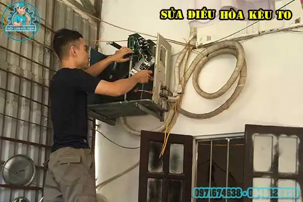 Quạt gió điều hòa kêu to