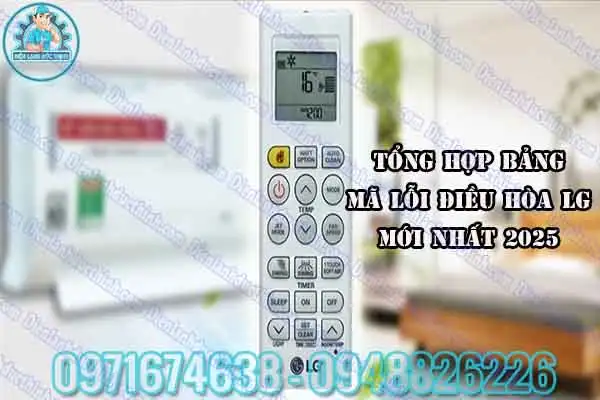 Máy lạnh LG báo lỗi chớp đèn 5 lần