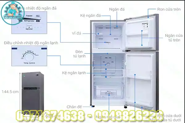 Tủ lạnh Toshiba ngăn mát không lạnh