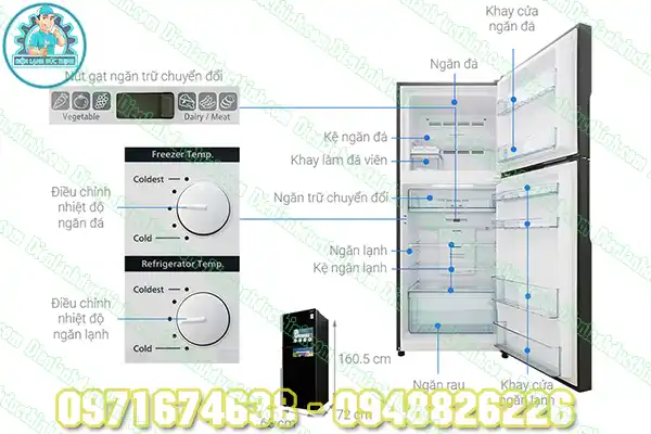 Tủ lạnh Hitachi 4 cánh