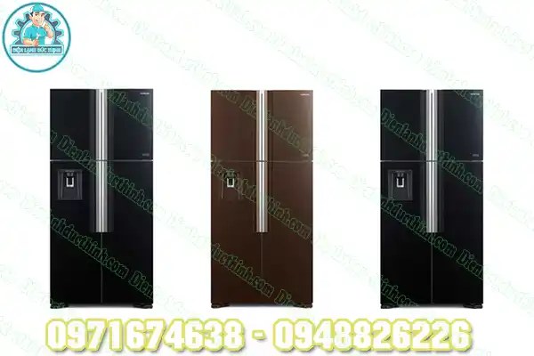 Tủ lạnh Hitachi 4 cánh mặt gương