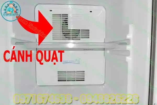 Ngăn mát tủ lạnh không có gió