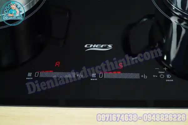 Bếp từ Chefs báo lỗi E1