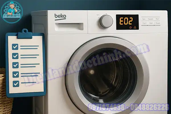 Lỗi E13 máy giặt Beko
