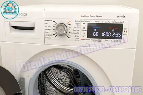 Lỗi E36 máy giặt Bosch