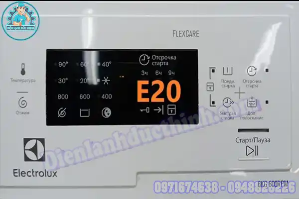 Cách check lỗi máy giặt Electrolux inverter