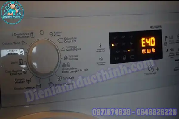 Mã lỗi máy giặt Electrolux cửa trên