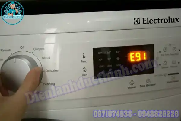 Electrolux washing machine error code E91