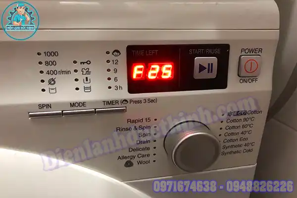 Máy giặt Hitachi báo lỗi E11
