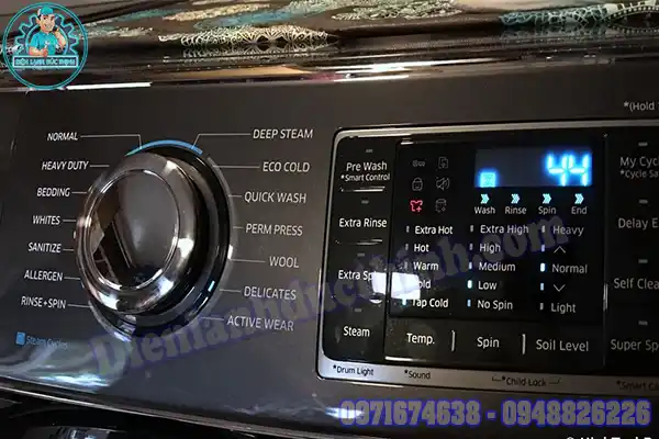 Mã lỗi máy giặt Samsung cửa trên