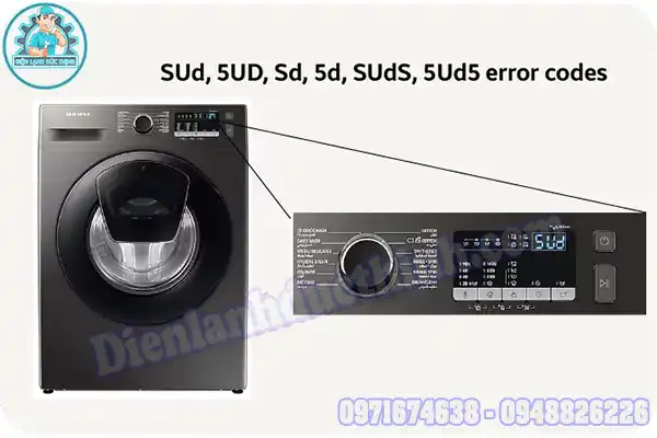 Cách test lỗi máy giặt Samsung cửa ngang
