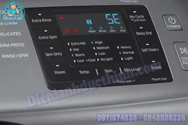 Lỗi máy giặt Samsung cửa trước