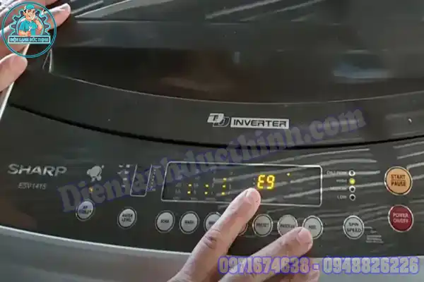Mã lỗi máy giặt Sharp E9