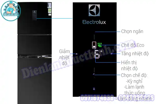 Bảng điều khiển tủ lạnh Electrolux nhấp nháy