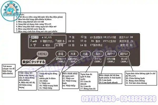 Tủ lạnh Hitachi nháy đèn 3 lần