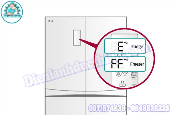 Tủ lạnh LG inverter báo lỗi nháy đèn 7 lần