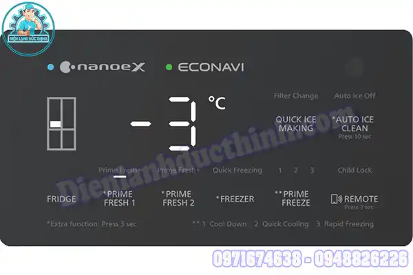 Cách reset tủ lạnh Panasonic
