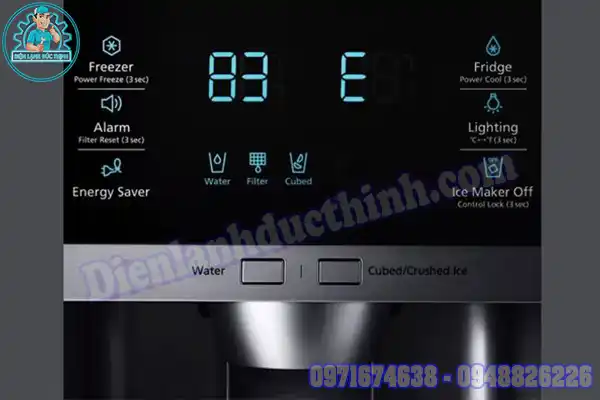 Tủ lạnh Toshiba Inverter báo lỗi nháy đèn 9 lần