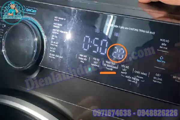 Máy giặt coex báo lỗi E3