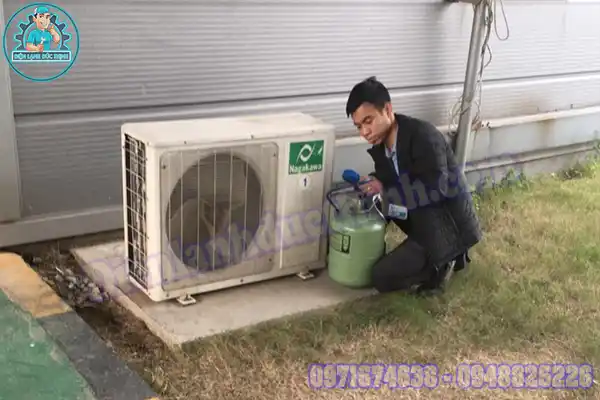 Các Bước Thực Hiện Sửa Máy Lạnh Thủ Dầu Một