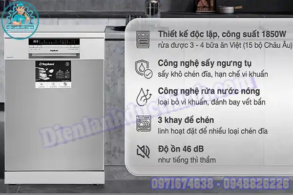 Bảng Mã Lỗi Máy Rửa Bát Nagakawa & Hướng Dẫn Sửa Chữa3