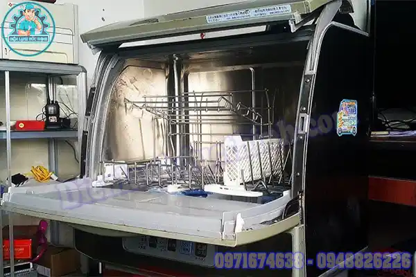 Why is the light blinking on my Sharp dishwasher?